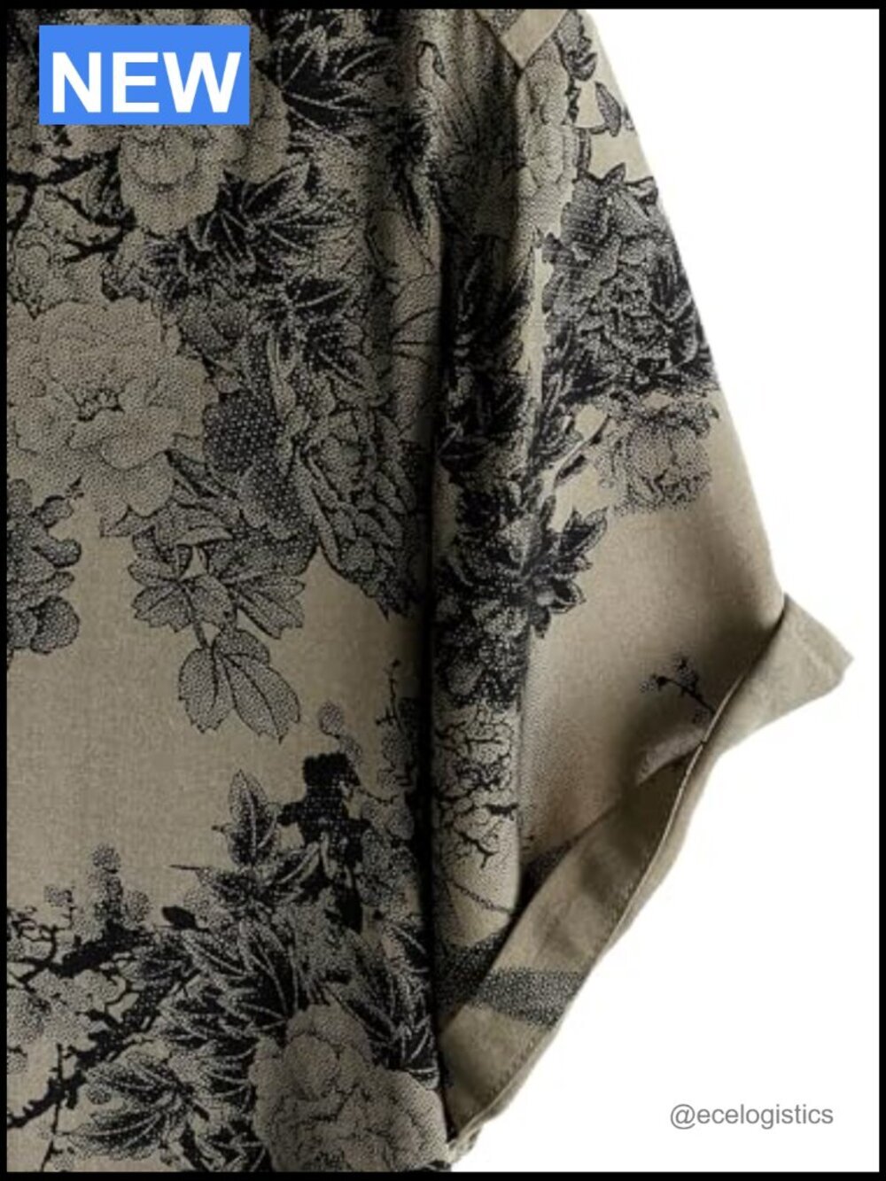 Short Sleeve Button Down Tropical Floral Summer Beach Shirt Men - Picture 4 of 6